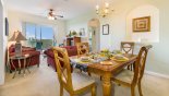 Condo rentals in Orlando, check out the Dining table with 4 chairs - can be extended to accommodate 6 persons