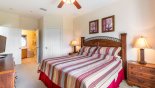 Condo rentals in Orlando, check out the Master bedroom viewed towards ensuite bathroom