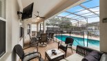 Orlando Villa for rent direct from owner, check out the Seating under lanai by pool