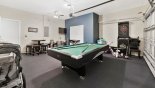 Villa rentals in Orlando, check out the Games room with pool table & electronic darts