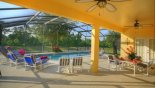 Villa rentals near Disney direct with owner, check out the Pool deck view from the lanai
