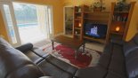 Orlando Villa for rent direct from owner, check out the Family room with ample seating to watch a movie on the large LCD cable TV