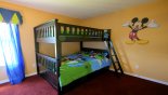 Villa rentals near Disney direct with owner, check out the Mickey bedroom, sleeps up to 5 with full bunk beds and a trundle bed.