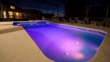 Colour changing underwater lights with this Orlando Villa for rent direct from owner