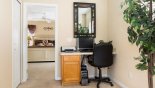 Loft area with computer workstation and PC for your convenience with this Orlando Villa for rent direct from owner