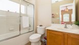 Spacious rental Watersong Resort Villa in Orlando complete with stunning Ensuite bathroom to bedroom 3