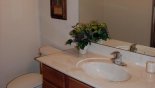 Villa rentals in Orlando, check out the Master 2 ensuite bathroom with shower, sink & WC